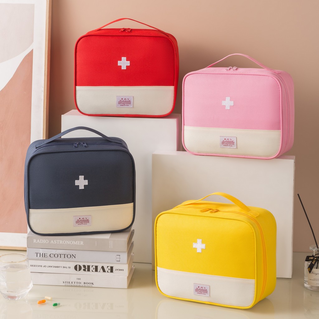 Portable medical kit for business trips Outdoor first aid kit Portable small medicine bag Home stora