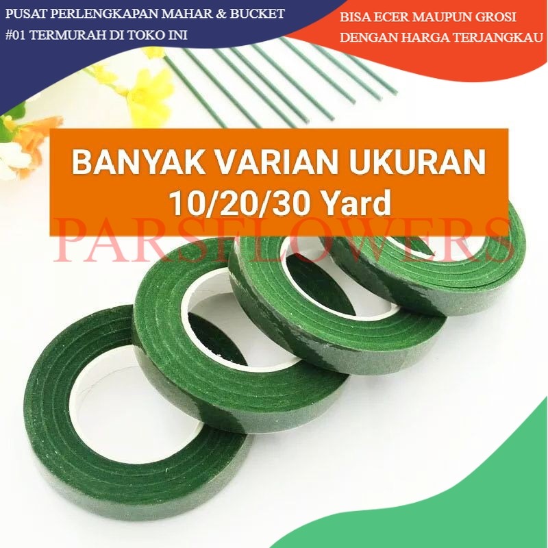 

PARSFLOWERSS FLORAL TAPE 10/20/30 Yard SELOTIP DAUN SELOTIP BUNGA
