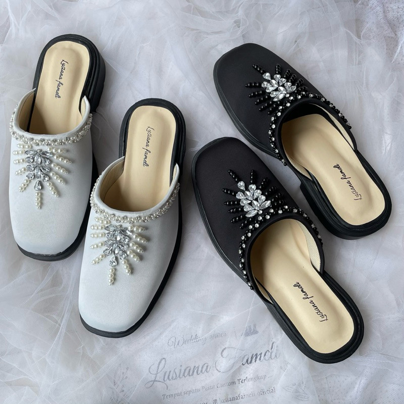 Hajun_Gi l Sepatu Selop Pengantin Pria Sepatu Cowok Payet Sepatu Wedding Selop Pria sepatu pengantin