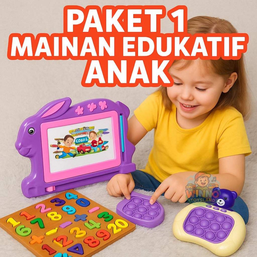 WINNO TOYSLAND PAKET TERMURAH  Bisa Untuk Hadiah Kado Gift Mainan Edukasi Super Murah Sudah dapat Pa