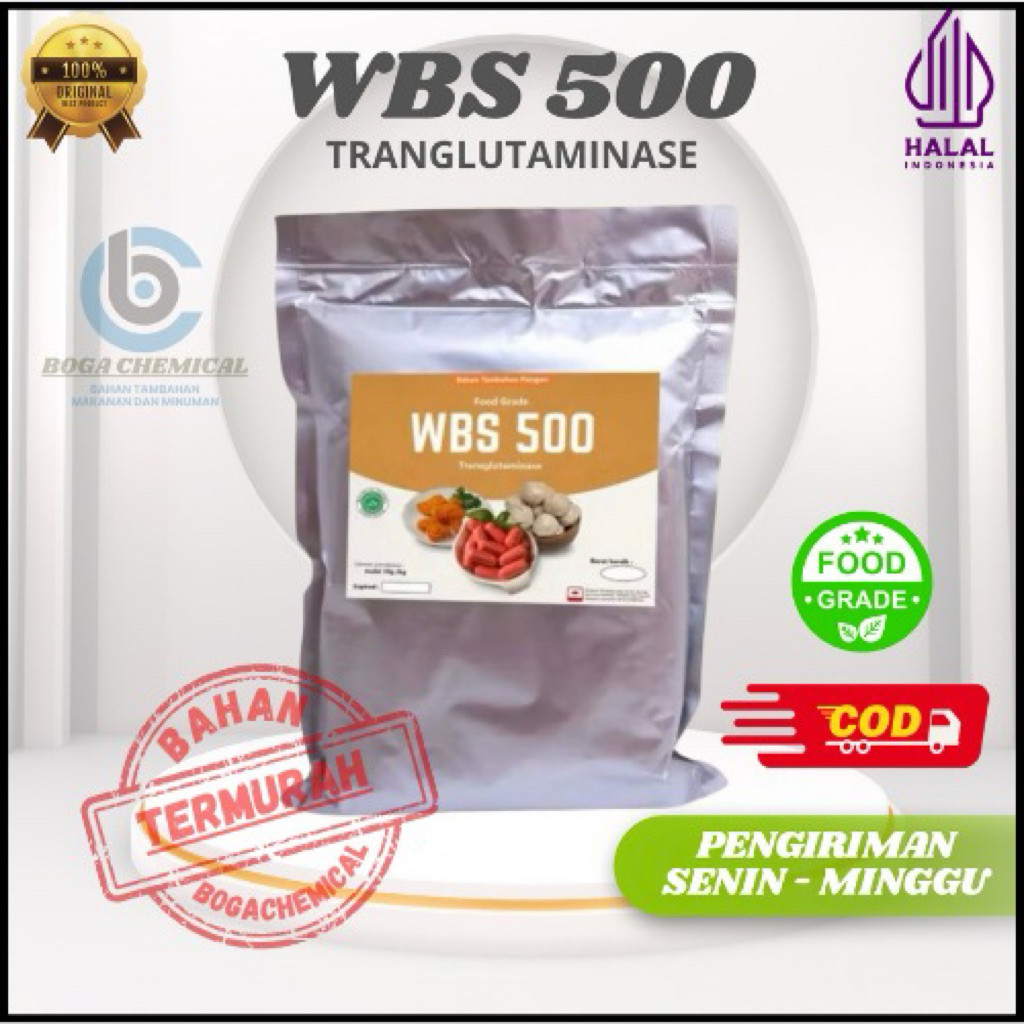

#500gr# WBS 500 / Enzim Perenyah Kress Bakso Sosis Dimsum dll / Enzim Transglutaminase/ Perenyah KRESS