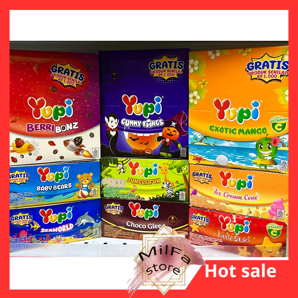 

MF1229 Yupi Box / Permen Jelly Gummy All Varian Rasa