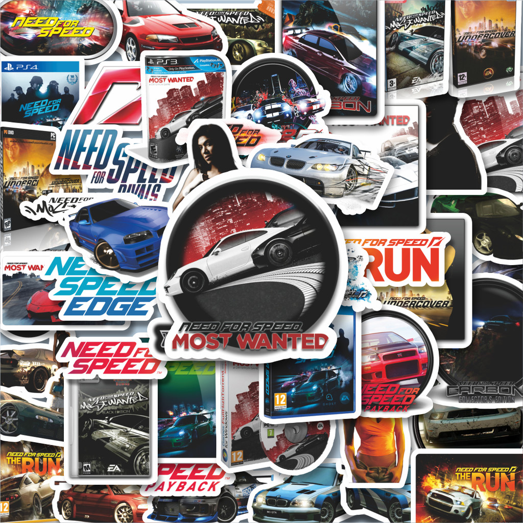 

100PCS Lucu Stiker Game Series Need For Speed Universe Character Mix 2 Stiker Aesthetic Stiker Anti Air Stikers Berperekat Waterproof sticker decal buat Motor Helm Buku Journal Koper Casing HP Laptop Botol Minum Hadiah anak