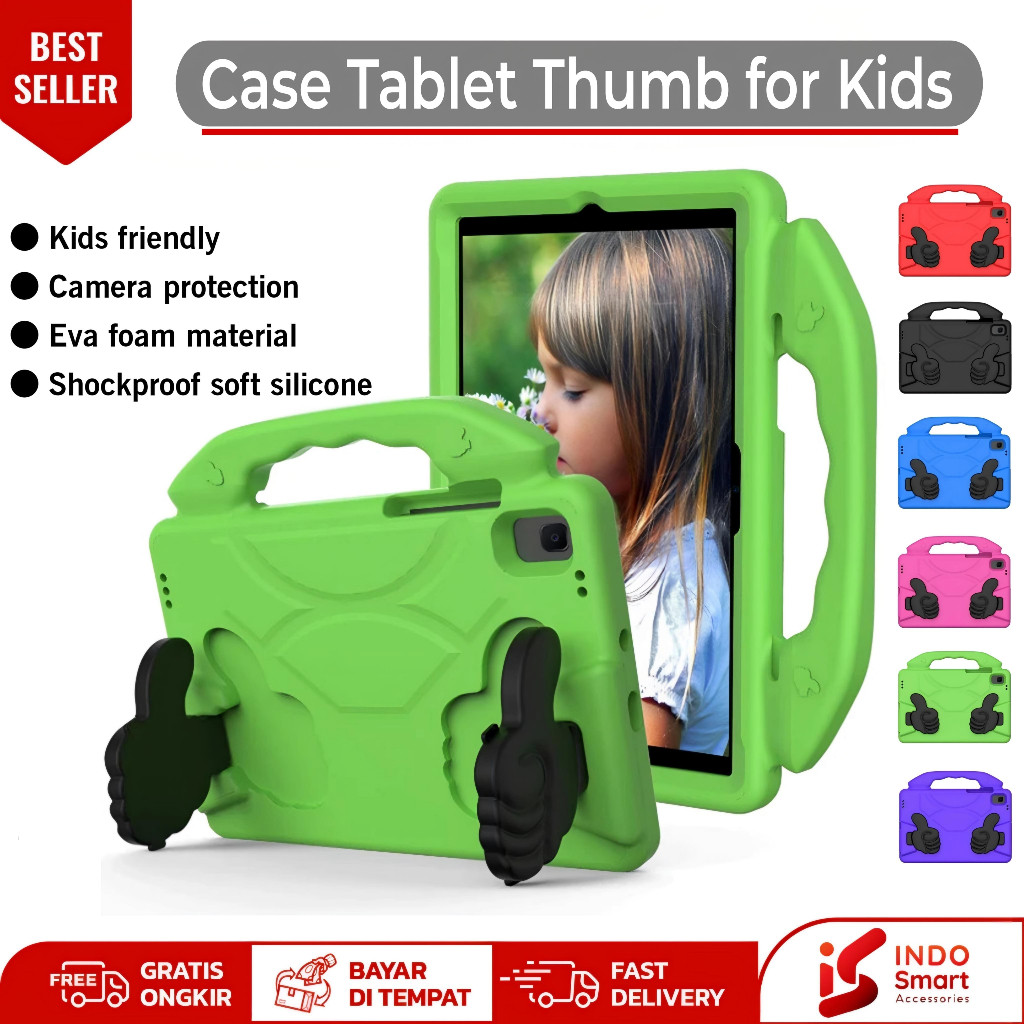 Terlaris Case Samsung Tab A9 / Casing Samsung Galaxy Tab A9 / Tab A9 Plus Case Anak Thumb Standing E