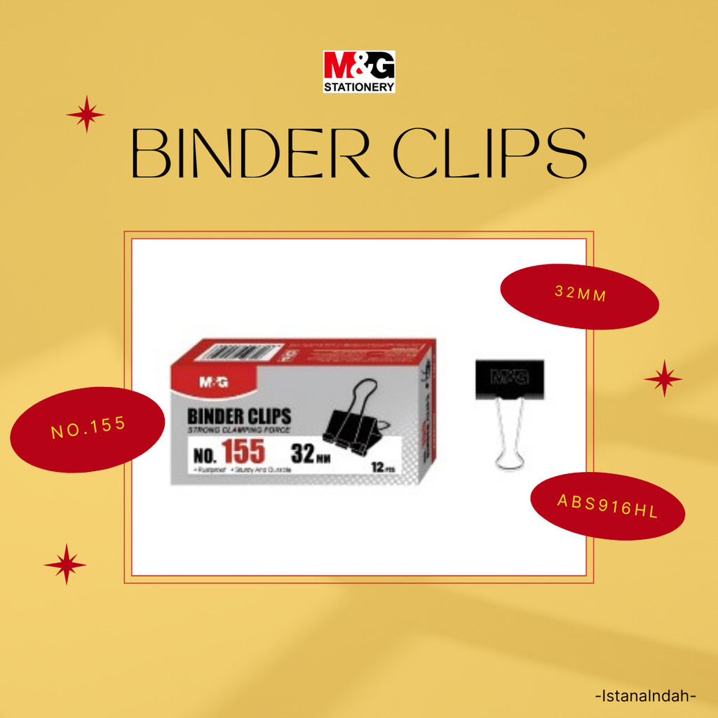 

M&G Paper Clip 32mm Super EconomiaI Force ABS916HL No.155 - 12Pcs