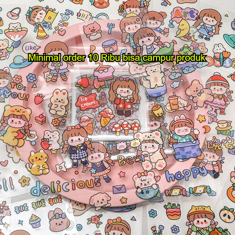 

Sticker Momo Viral Ecer Stiker Eceran Mainan Anak Box 3D Anti Air Waterproof Jurnail DIY Dekorasi Buku Diary