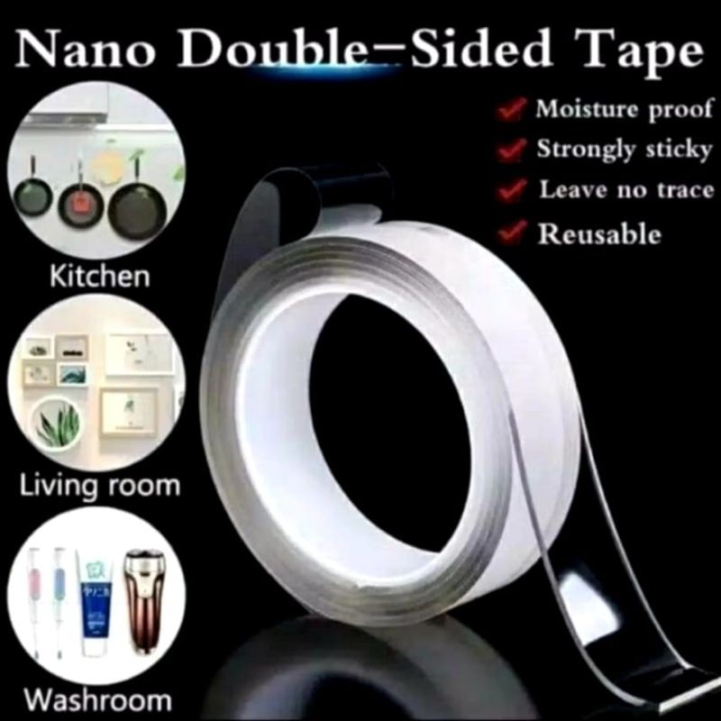 

GUMDROP - NANO DOUBLE TAPE ISOLASI SOLATIP BENING 2 SISI PEREKAT WATERPROOF