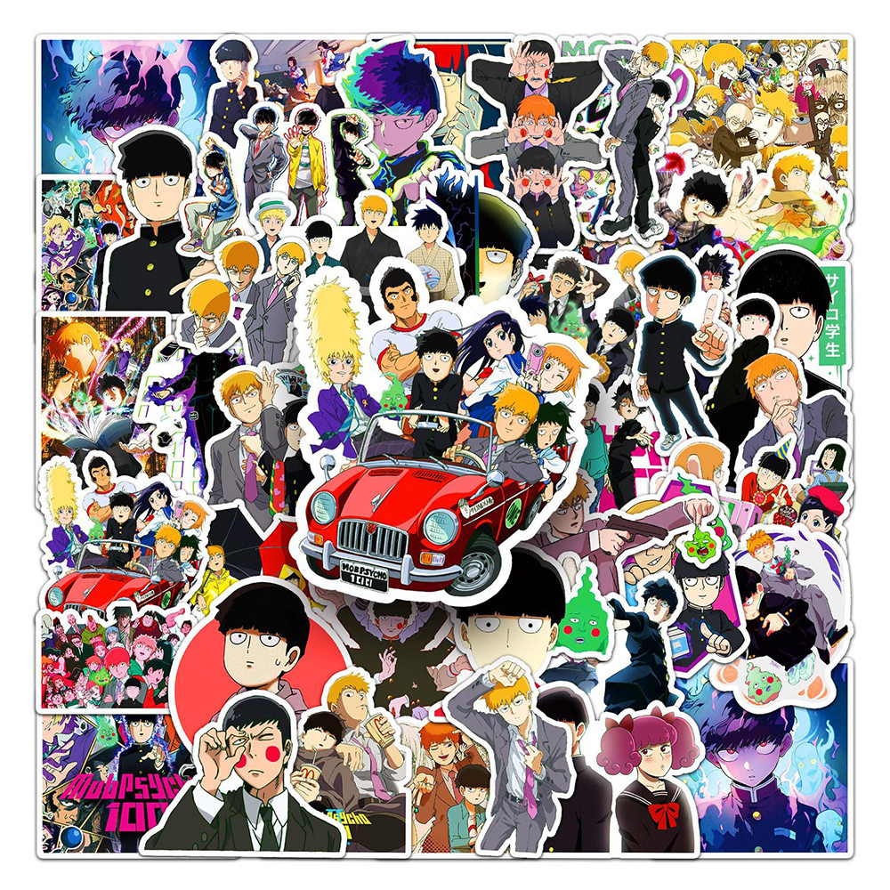 

10/30/50pcs Cool Anime Mob Psycho 100 Stickers Cartoon Waterproof Decals DIY Suitcase Phone Laptop Japan Manga Graffiti Sticker