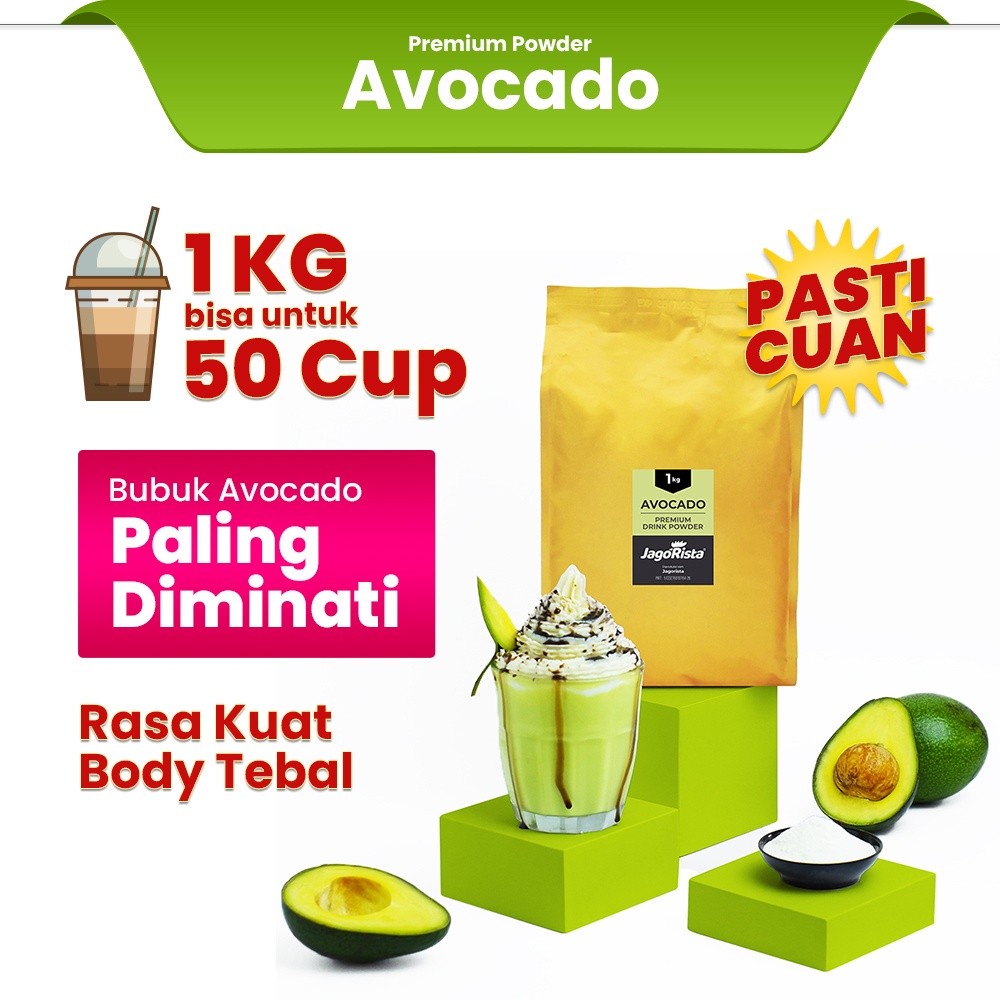 

Jagorista Bubuk Minuman Avocado 1 KG Kualitas Premium GOLD