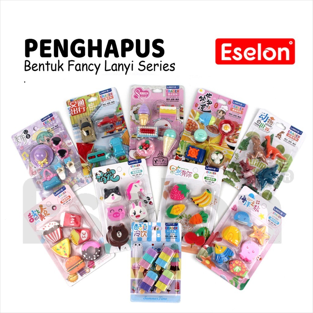 

❤️️Penghapus Set Fancy Lucu / Penghapus Set Lanyi Karakter❤️️