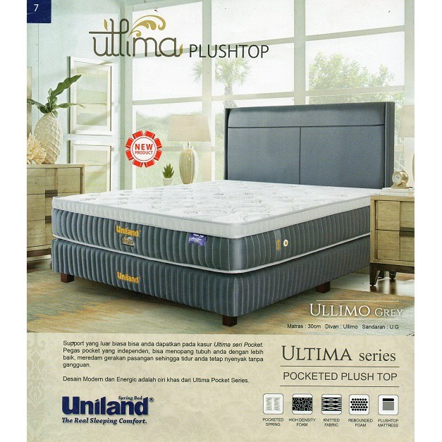 Kasur springbed Matras Uniland Ultima Pocket Plushtop camaro kasur saja by uniland springbed