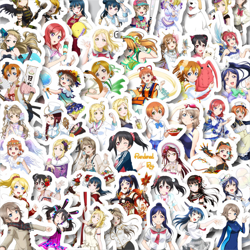 

Stiker Cutting Pack Stiker Anime Series Love Live Character Mix 6 Isi 100Pcs Series Aesthetic Lucu Keren Untuk Koper Bahan Vynil