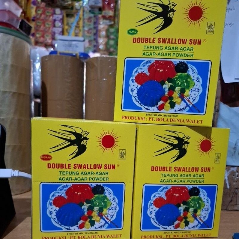 

Double Swallow Sun Tepung Agar-Aagar Powder terlaris