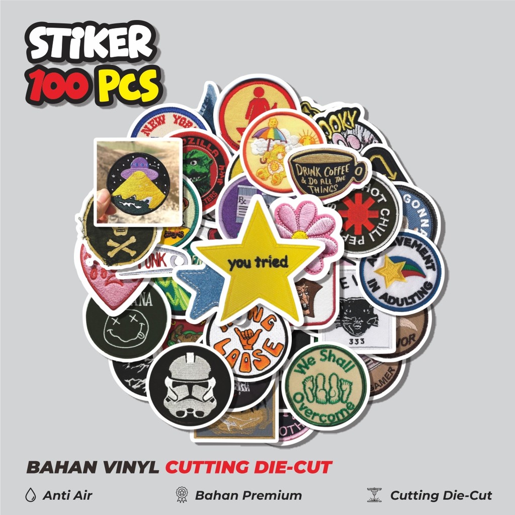 

Terbaru! 50 pcs Stiker Patch V17 Dekorasi Lucu Kreatif untuk Notebook, Skateboard, HP