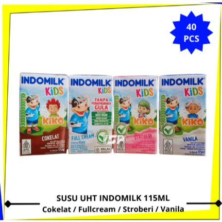 

INDOMILK Susu UHT Varian Rasa 115ml x 40 pcs (1 Karton)