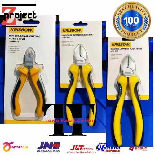 Top Tools KRISBOW tang potong diagonal / diagonal cutter plier krisbow - 7 in 17 cm