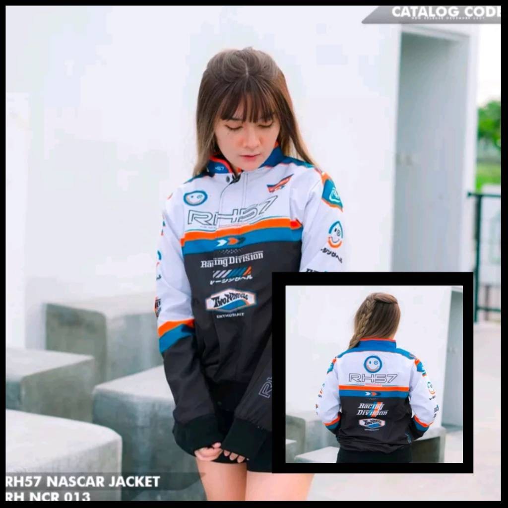 Rh57 Jaket Nascar Jaket Racing /Jaket Racing Hell Printing dewasa