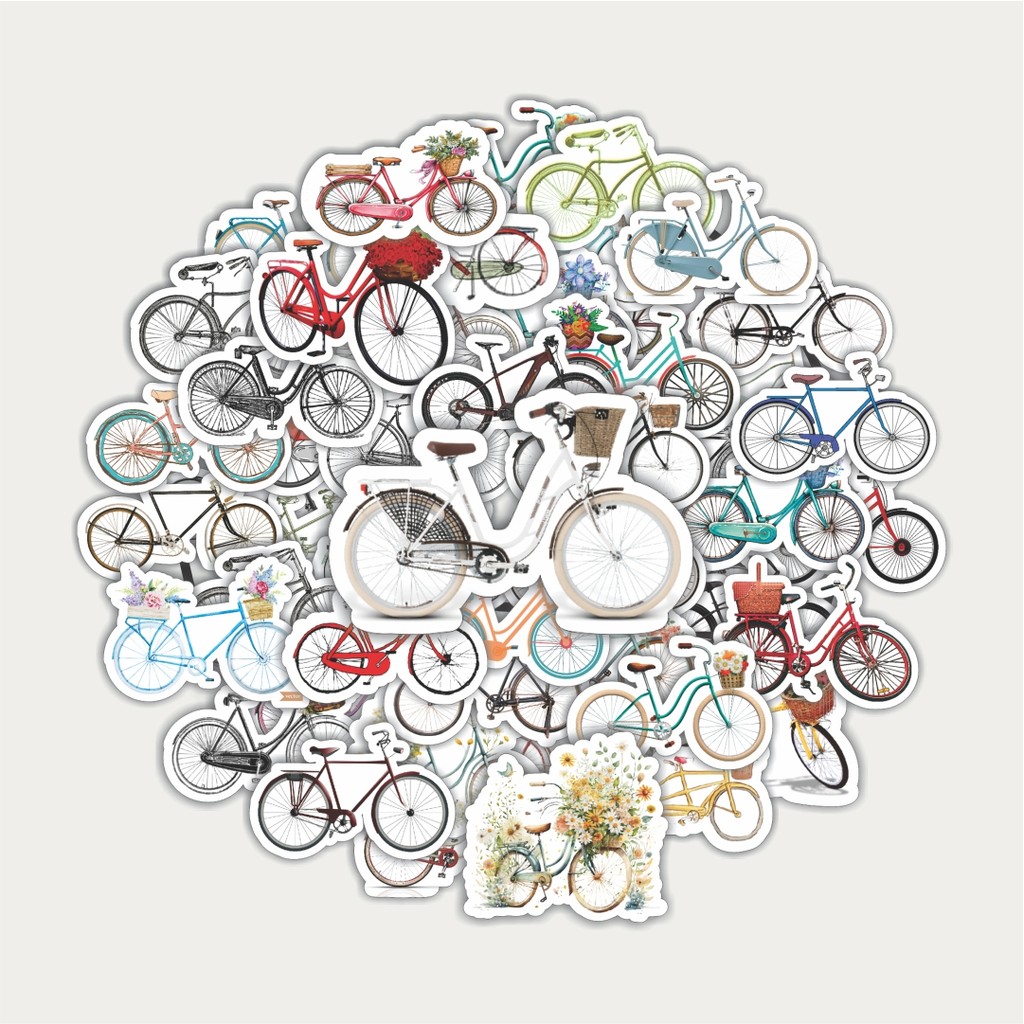 

Sticker Pack Stiker Vintage Classic Bicycle [Sepeda Klasik Vintage] | Sticker TUMBLR | Stiker LAPTOP KOPER HELM