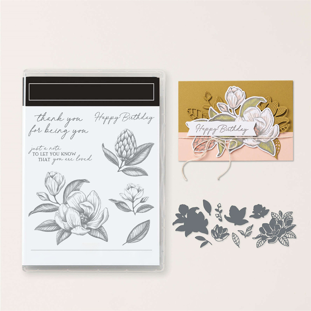 

Cutting Dies/Clear Silicone Stamp Magnolia Mood DIY Crafts Card Album Making Scrapbooking Stencil 2025 ST03