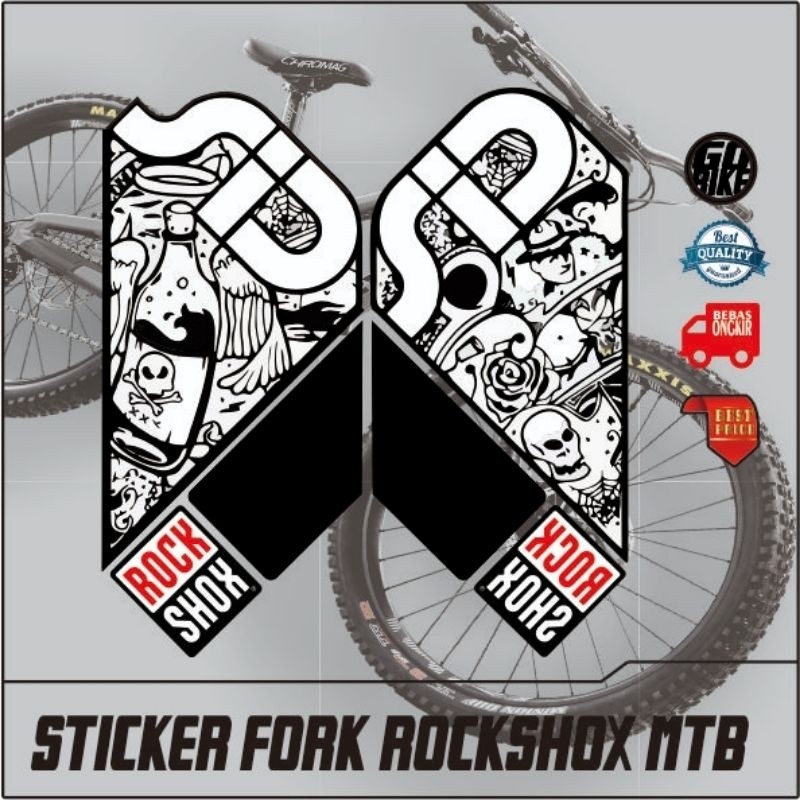 sticker fork mtb stiker shock mtb