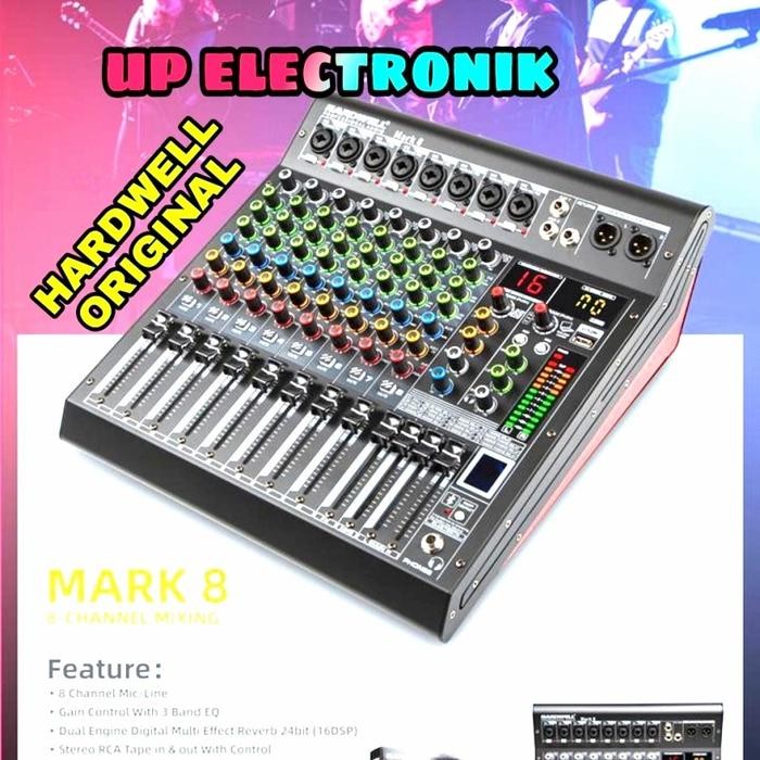 Hardwell Mixer Audio Mark 8 Original Hardwell 8 Channel New