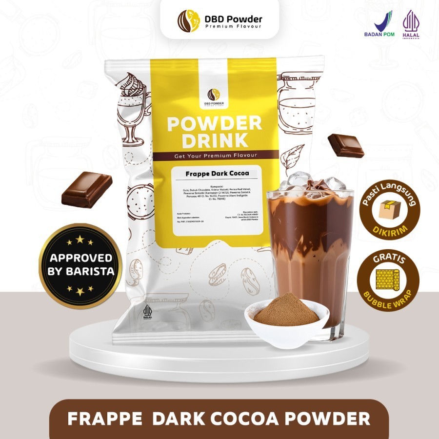 

Premium Powder - Frappe Dark Cocoa - Bubuk Minuman Frappe Cokelat - DBD Powder