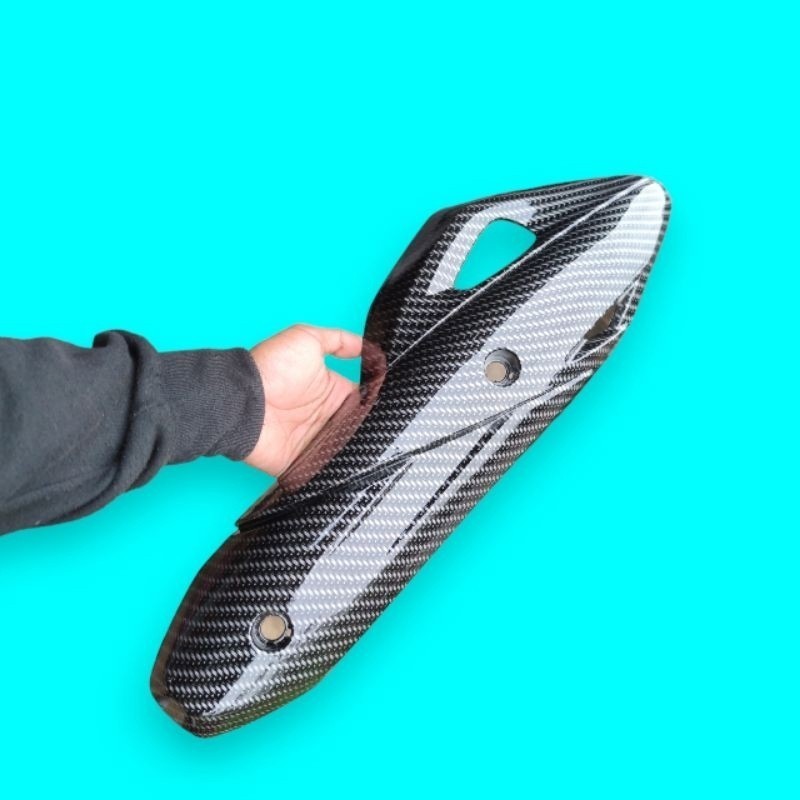 Tameng knalpot Pcx 150 Carbon AES VARIASI27