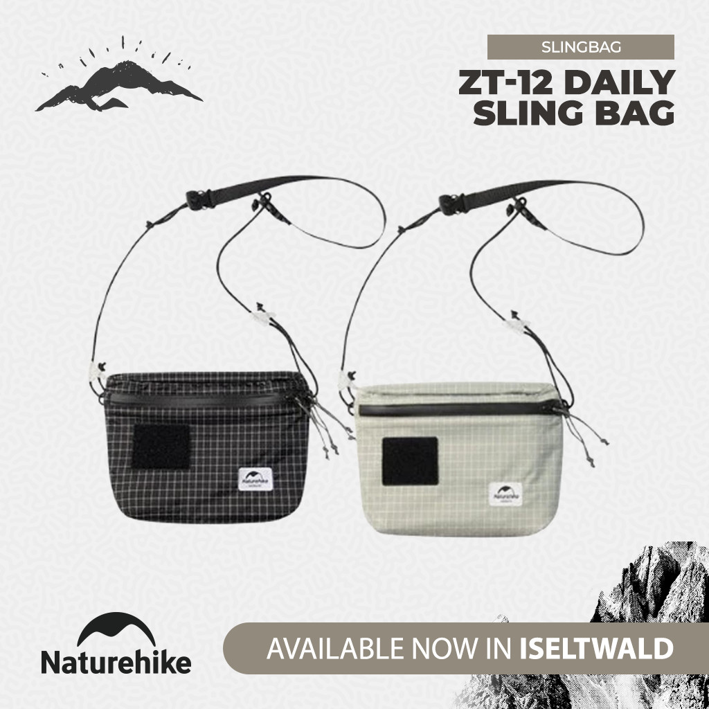 Naturehike Tas Selempang ZT12 NH20BB204 Tahan Air Ringan untuk Aktivitas Outdoor