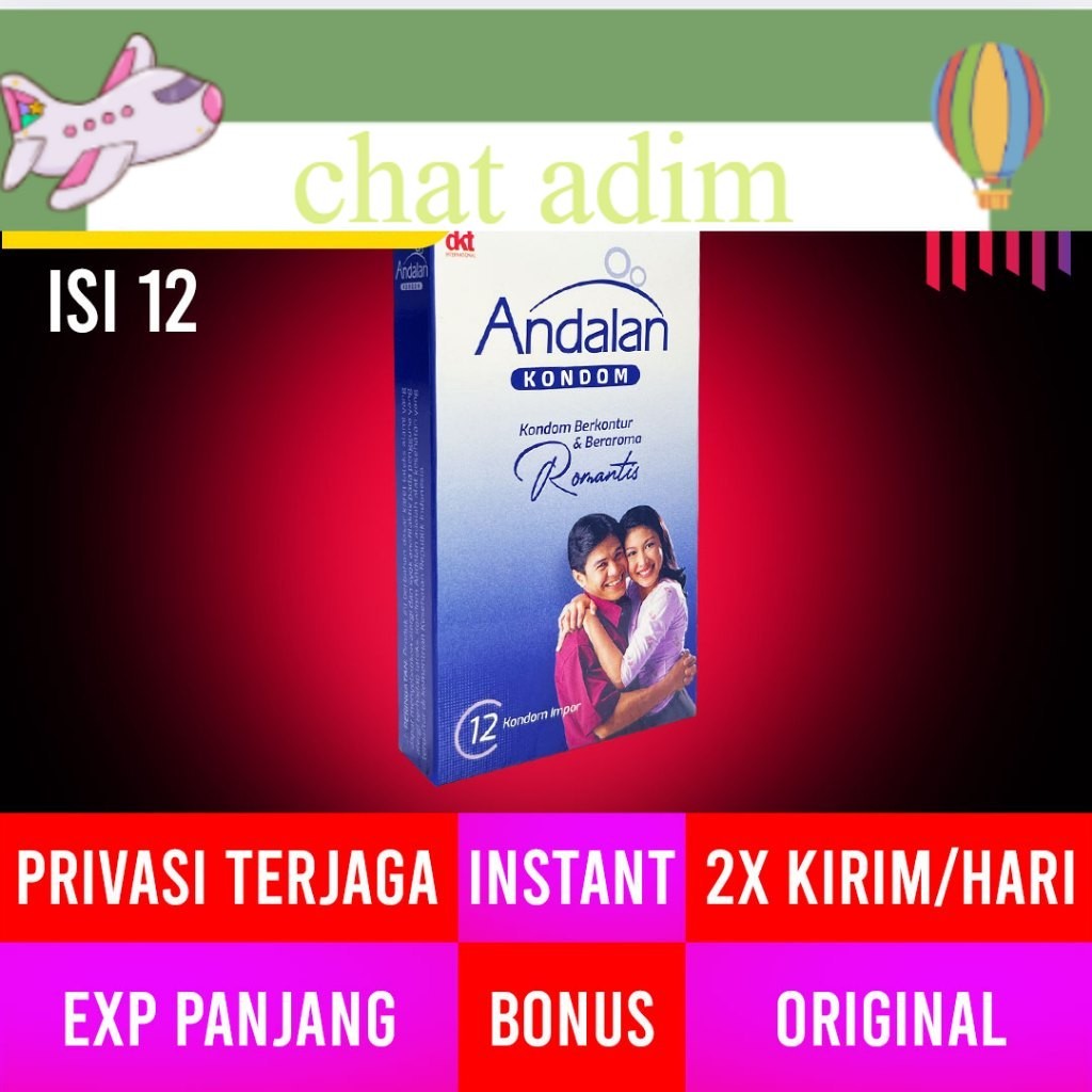 sarung tangan & sahmpo get get Andalan Kondom Romantis Isi 12 pcs Impor Bertekstur Bergerigi Aroma B