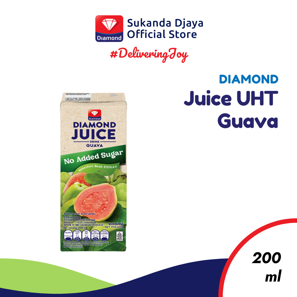 

Diamond Juice UHT Guava Unsweet 200 ML