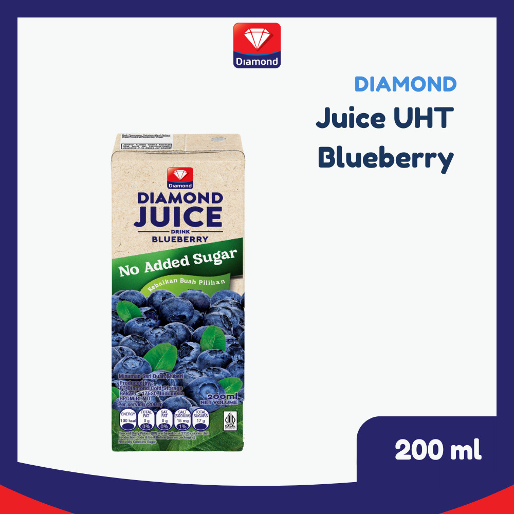 

Diamond Juice UHT Blueberry Unsweet 200 ML