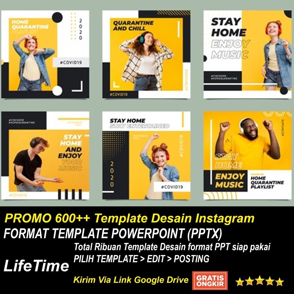 PROMO 600++ Template Desain Instagram Feed Katalog Produk UMKM
