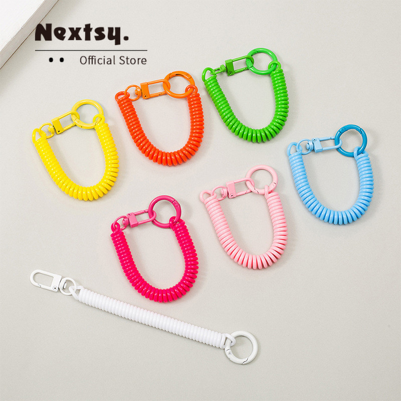 Nextsy Gantungan Kunci Motor Spiral Gantungan Spiral Gantungan Kunci Mobil Tali Karet