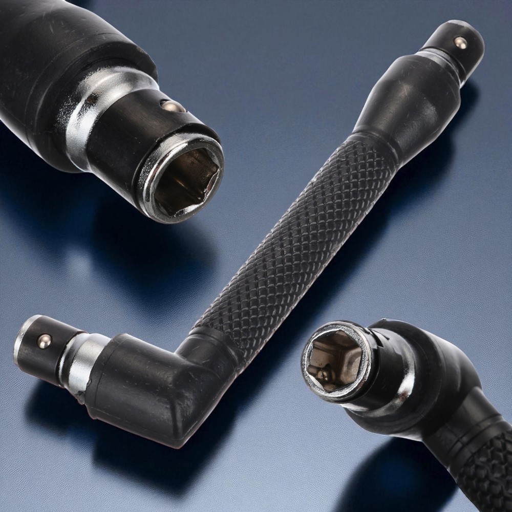 Kunci Pas Dual Head Socket Wrench 1/4 Inch 6.35mm L-Shaped -  Perkakas bengkel serbaguna - Kunci sok