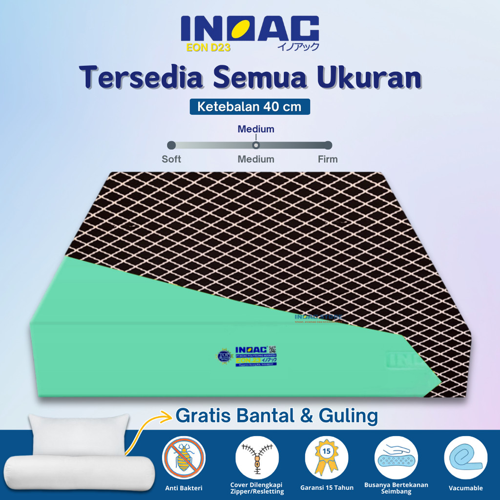 [ 200 x 160 x 40 ] Kasur Busa INOAC 200 x 160 x 40 cm Garansi 20 Tahun