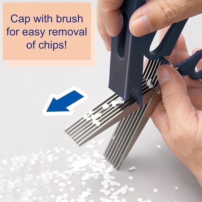 

Sun-Star Scissor with 7 Blade Shredder Scissor 200mm Gunting Shred Multi Blade Pisau Berlapis