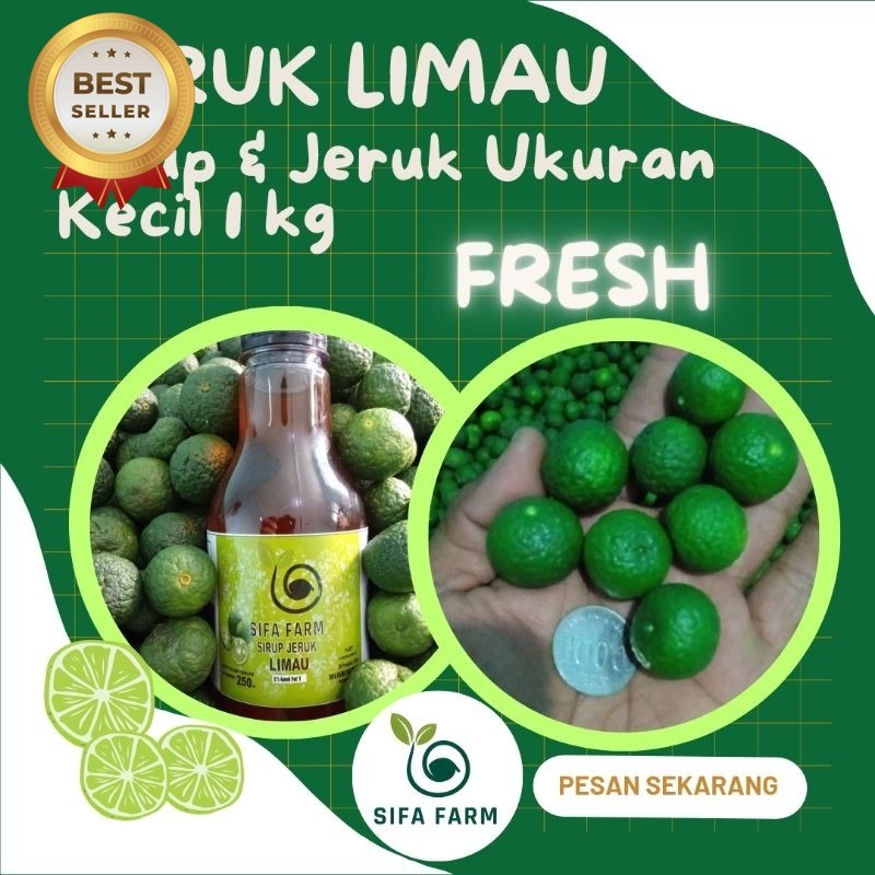 

Sifa Farm Sirup Jeruk Limau & Jeruk Limau ukuran kecil 1 kg