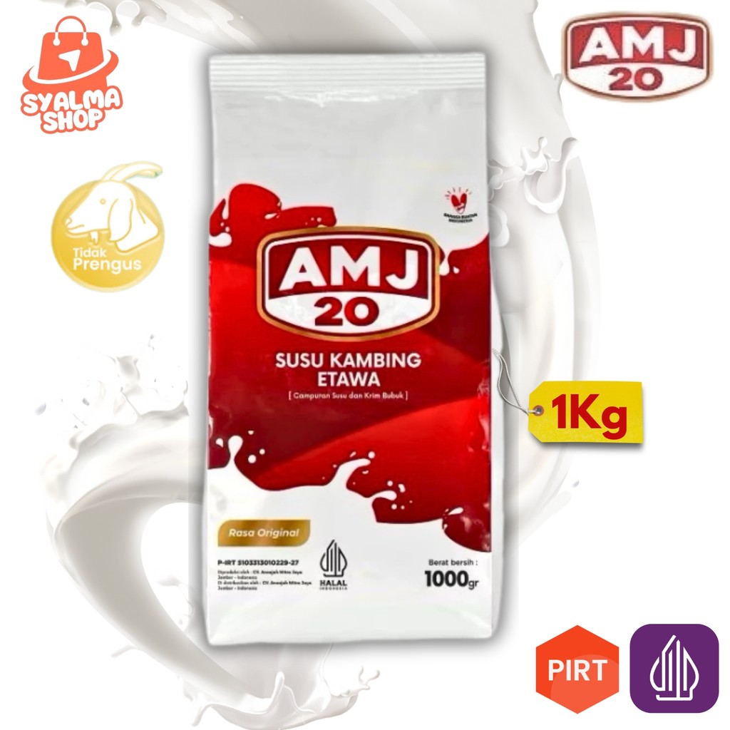 

AMJ 20 Susu Kambing Etawa Bubuk 1kg mengatasi asam urat nyeri sendi osteoporosis