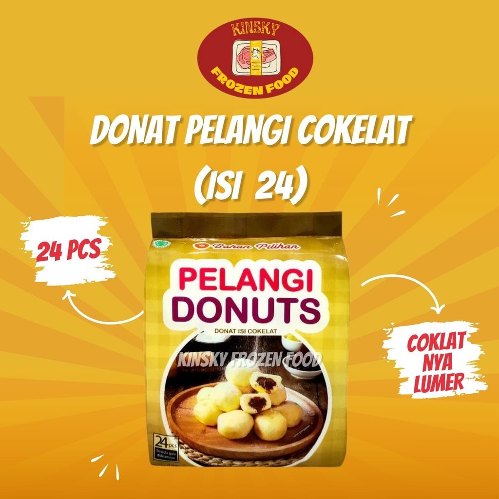 

DONAT PELANGI COKLAT ISI 24