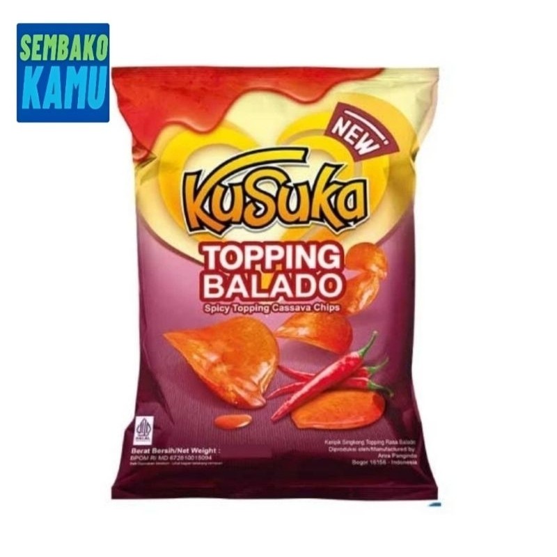

Kusuka Kripik Singkong Topping Balado 160 gr