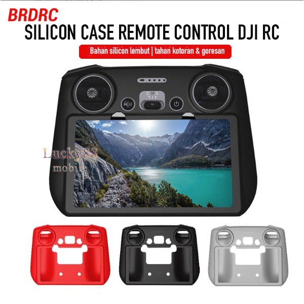BRDRC Casing Cover Silikon DJI RC For DJI Mini 3 Pro Mavic 3 Case Pelindung Remote Control Layar Aks