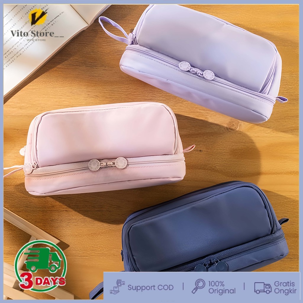 

Kotak Pensil Angoo 4 Lapis Multifungsi - Kapasitas Besar 40+ Alat Tulis dengan Desain Minimalis Tahan Air‌