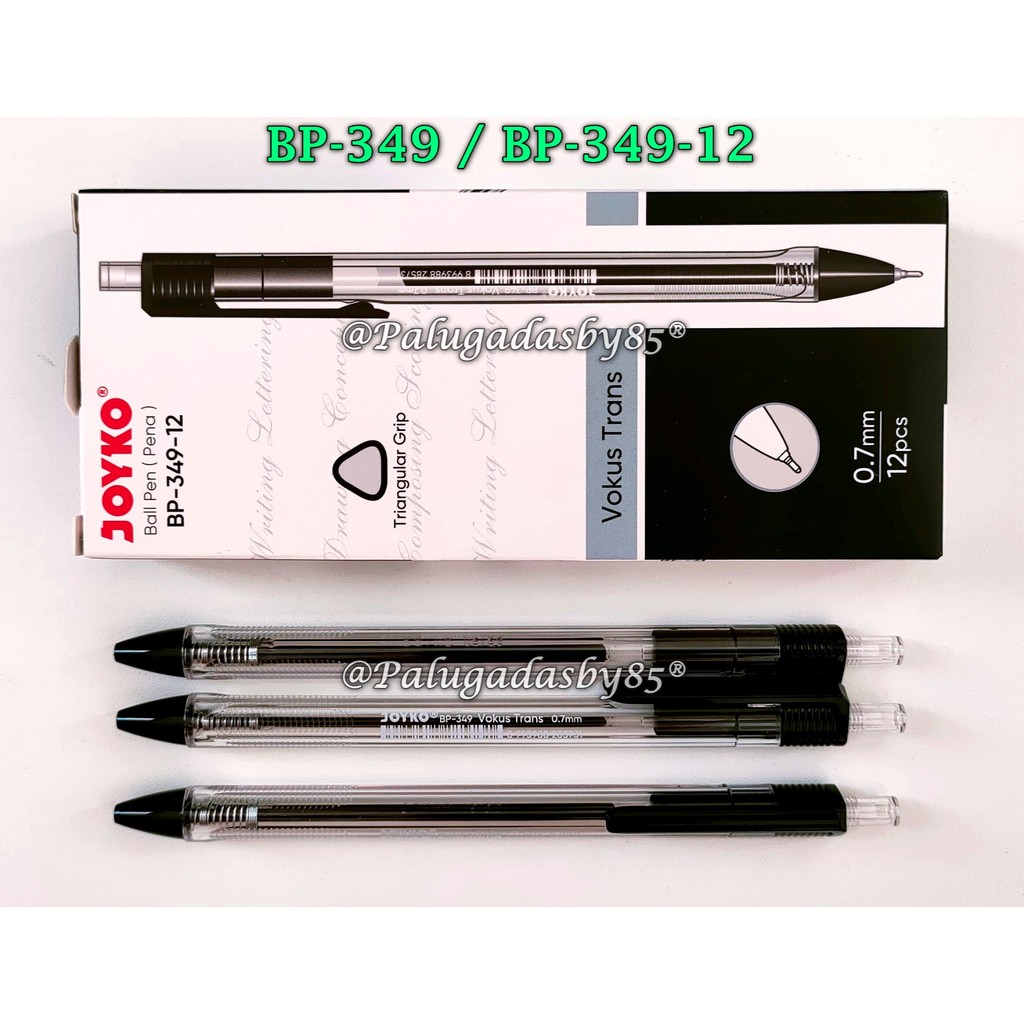 

(1 Pak Isi 12 Pcs) Bolpen JOYKO BP-349 0.7 mm / Ball Pen Pulpen Pena Joyko BP-349 (1 Pak Isi 12 Pcs)
