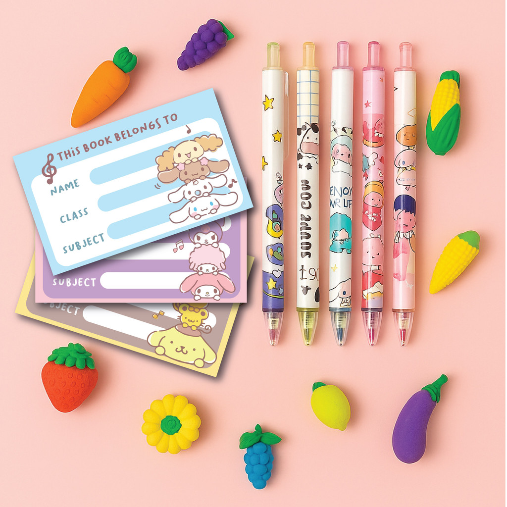 

Bundling l Set Alat Tulis l Book Label l Pen l Eraser l Cute Alat Tulis l Alat Tulis Sekolah