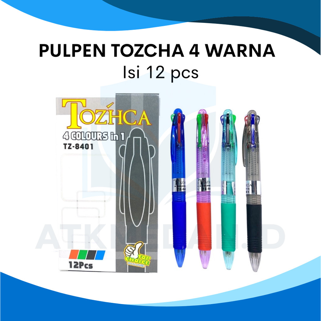 

PULPEN TOZHCA 4 WARNA PER LUSIN (12PCS)