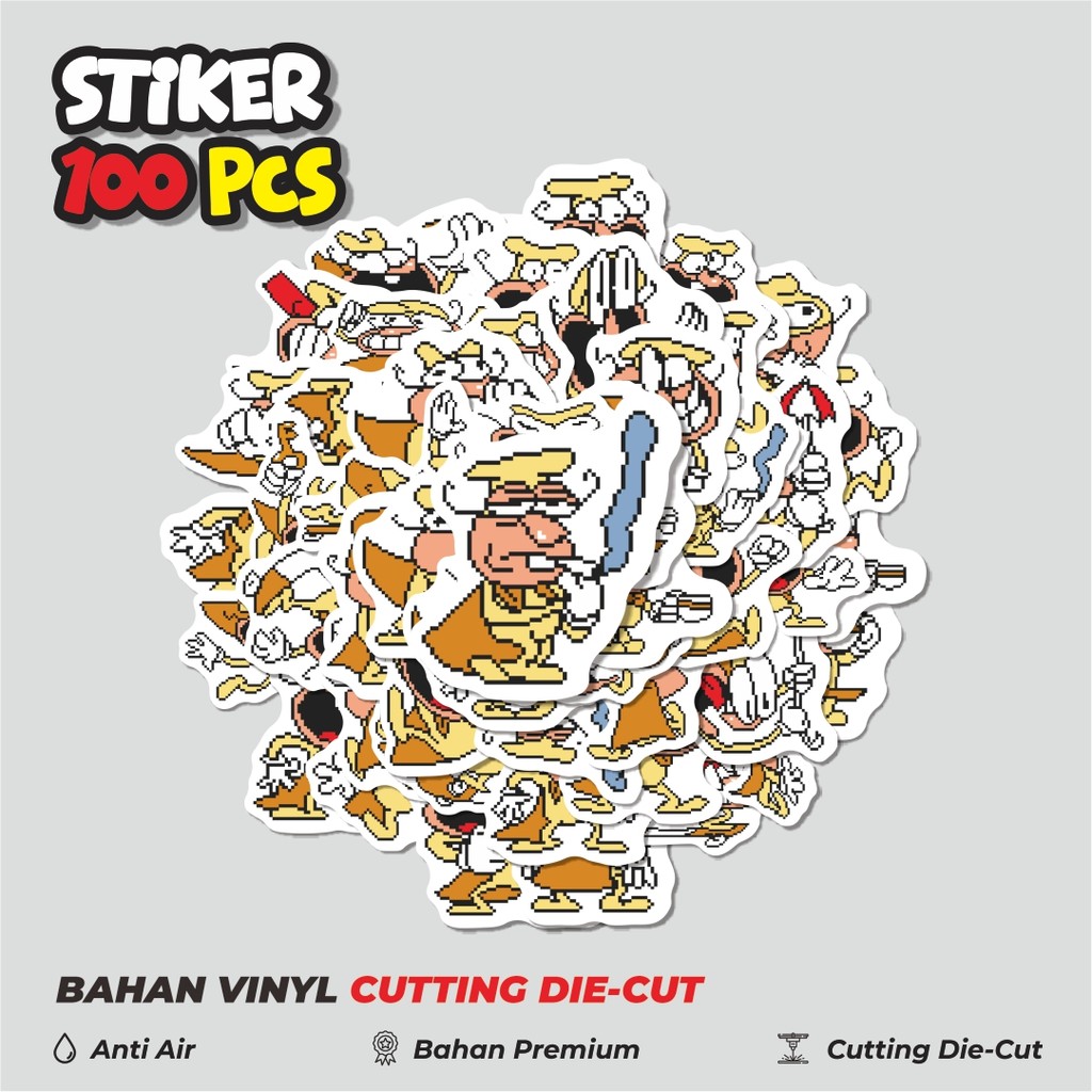 

Terbaru! 50 pcs Stiker Pizza Tower V20 Dekorasi Lucu Kreatif untuk Notebook, Skateboard, HP