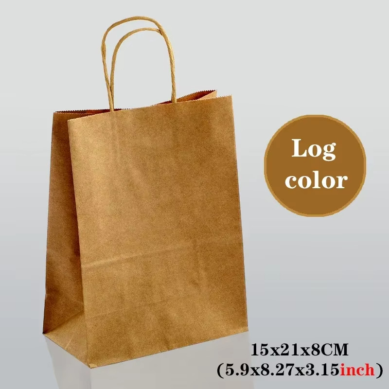 

10/30pcs Holiday Party Gift Bag with Handle Jewelry Shopping Bag Marriage Gift Colored Paper Bag