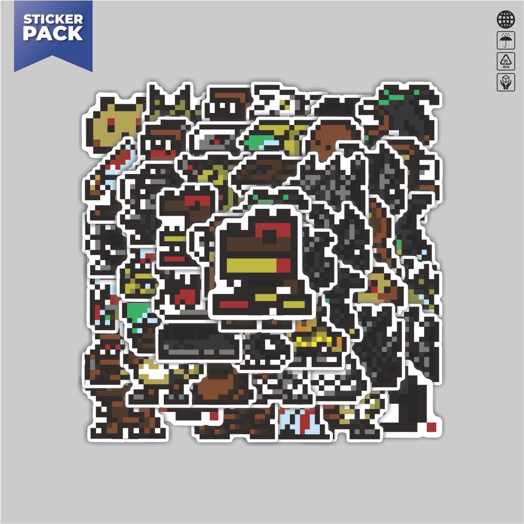 

[100PCS]Stiker Pack Stiker Pixel Digimon V38 Aesthetic Vinyl Anti Air Dekorasi Sticker Laptop Buku Journal Koper Helm Casing HP Gitar Helm Skateboard