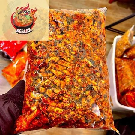 

Seblak krispi Basreng Daun Jeruk 1kg Extra Pedas Seblak