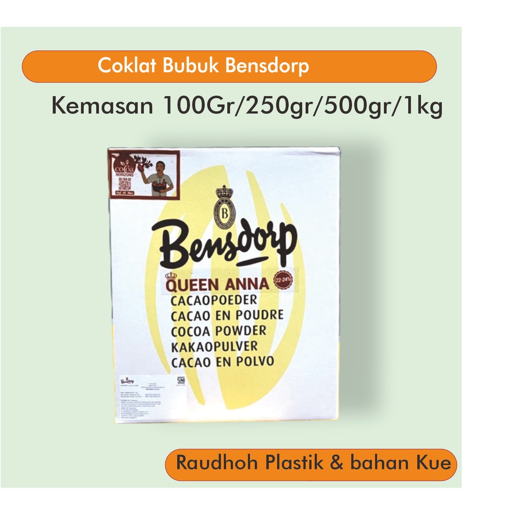 

Bensdorp Cocoa Powder Repack 100gr/250gr/500gr/1kg